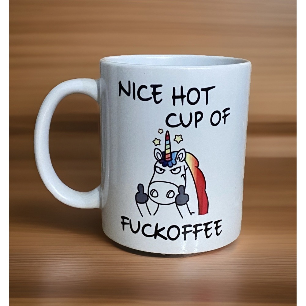 11oz Angry Unicorn Ceramic Coffee Mug Cup Office Home Gifts Thinking of You